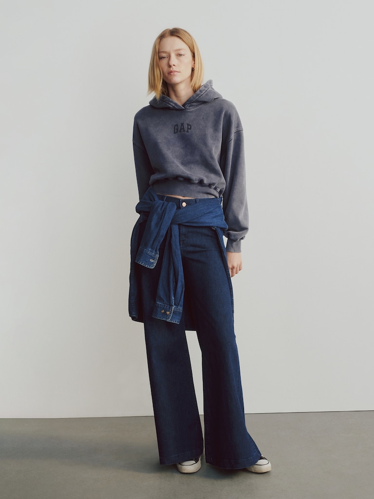 High Rise Wide Flare Jeans