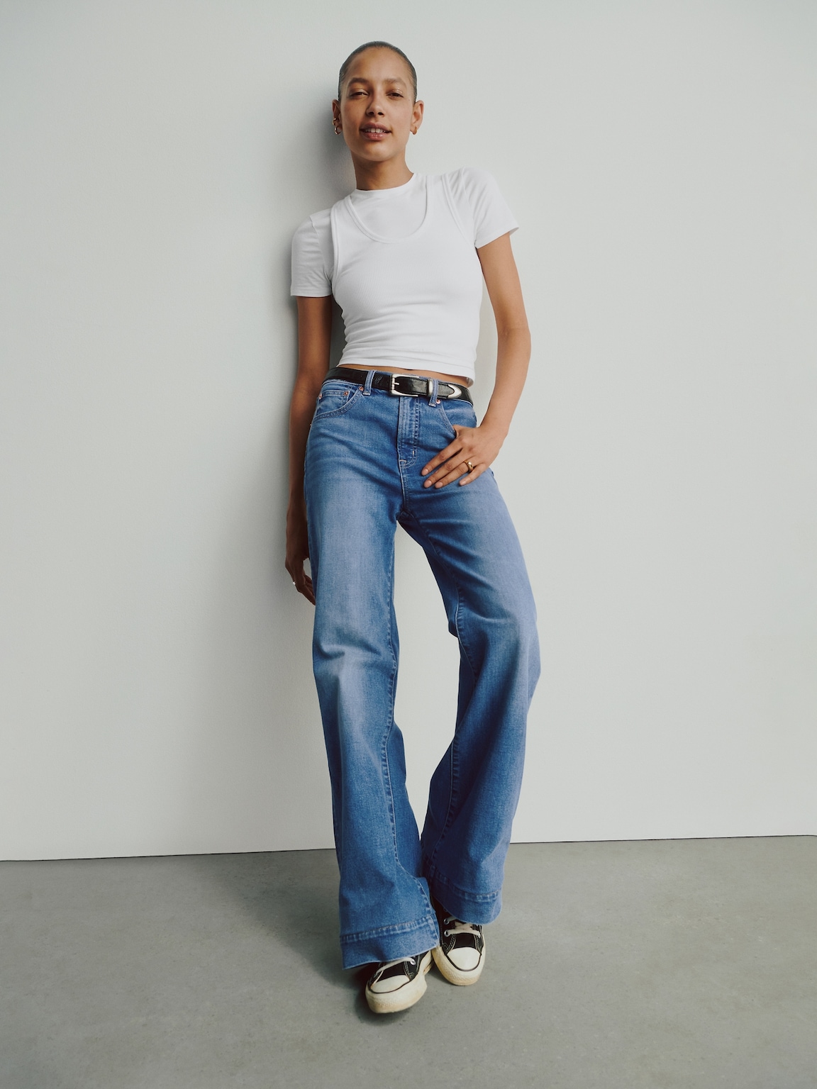 High Rise Relaxed Flare Jeans