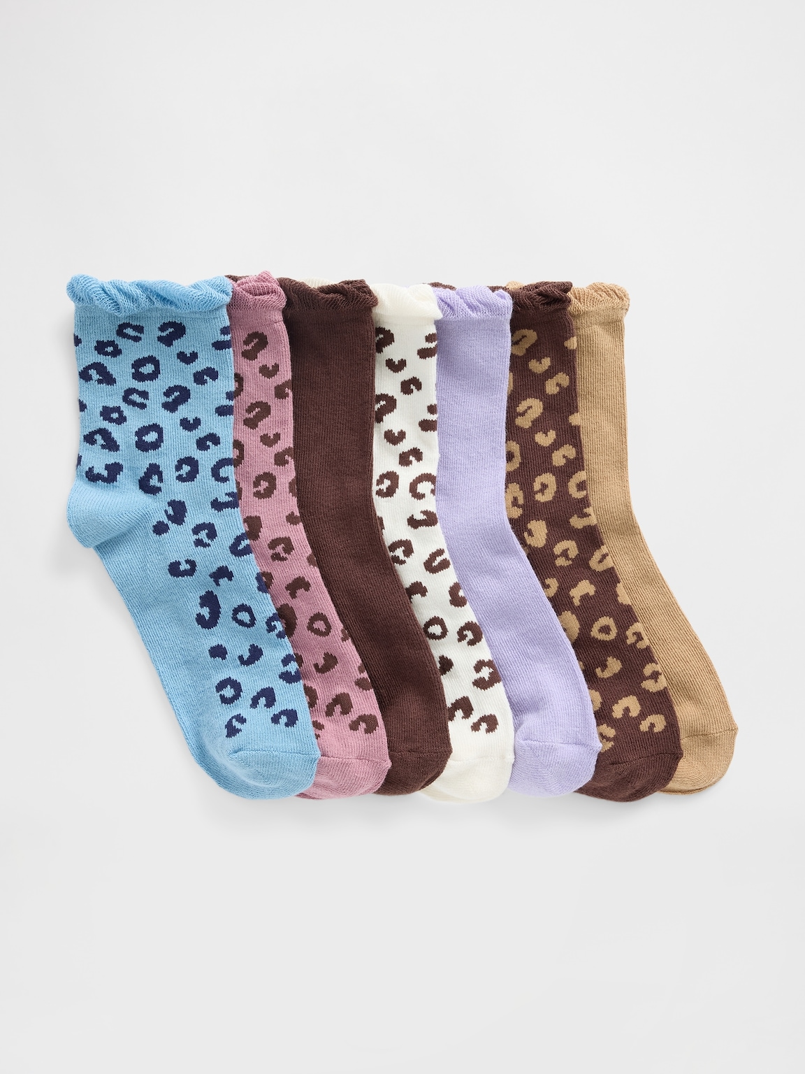 Kids Ruffle Crew Socks (7-Pack)