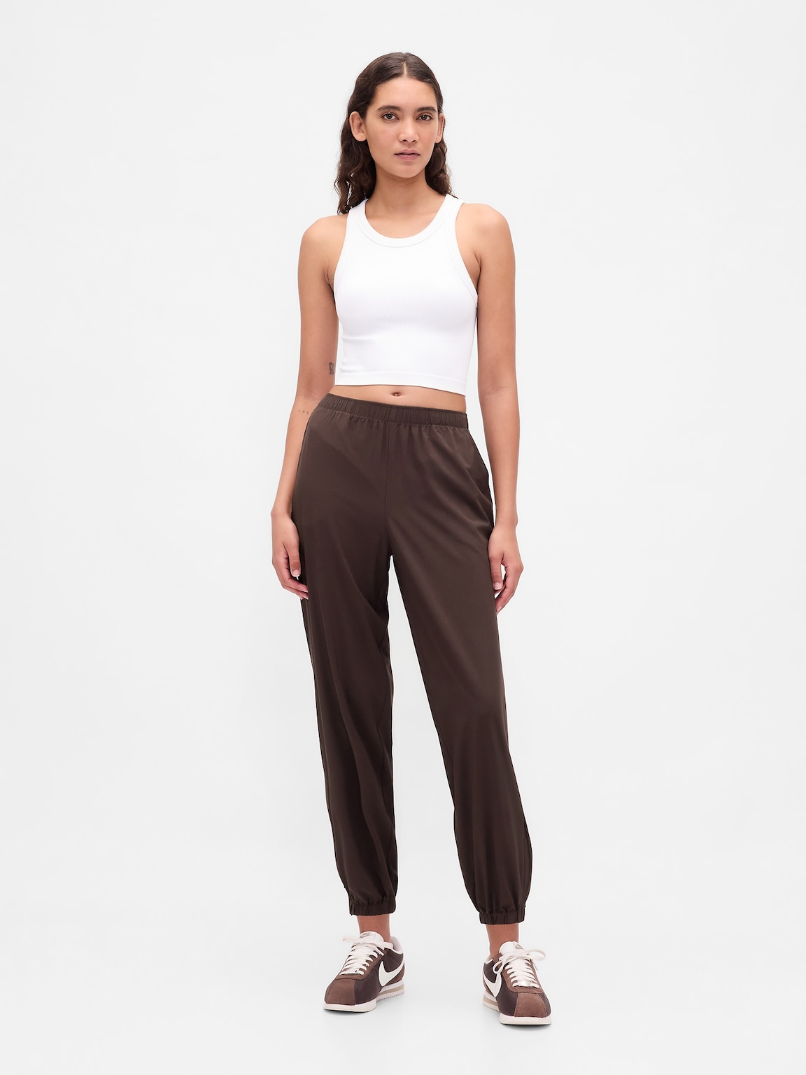 GapFit Tech High Rise Zip-Hem Joggers