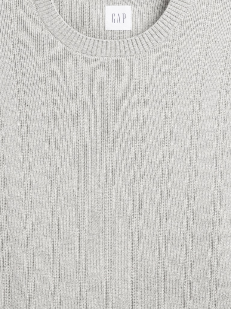 CashSoft Ribbed Crewneck Sweater