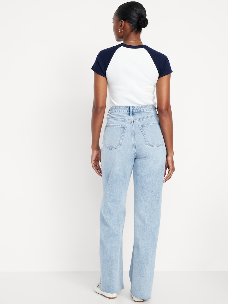 Curvy Extra High-Waisted Wide-Leg Jeans