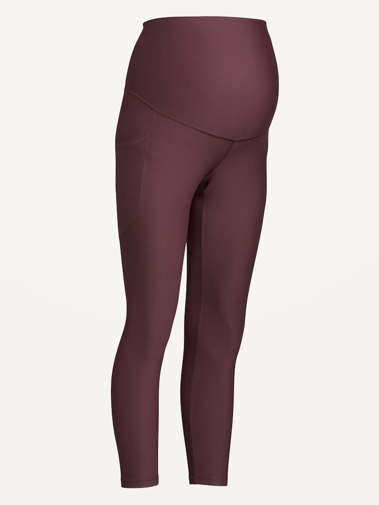 Maternity Full-Panel PowerSoft 7/8 Leggings