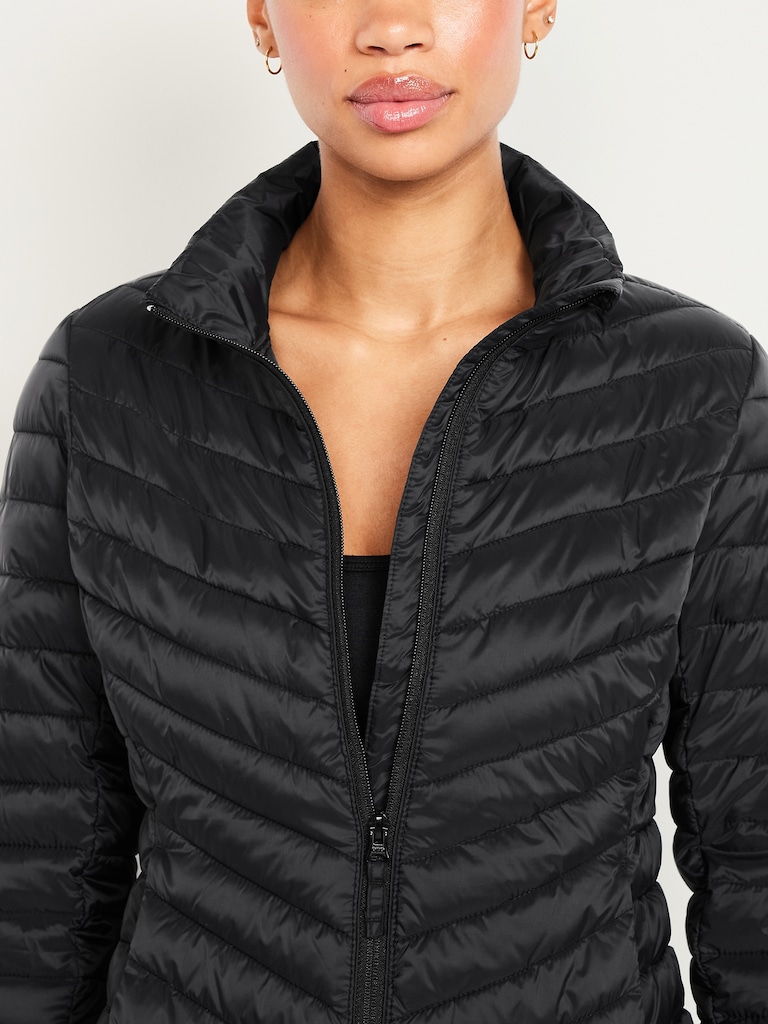 Water-Resistant Narrow-Channel Puffer Jacket