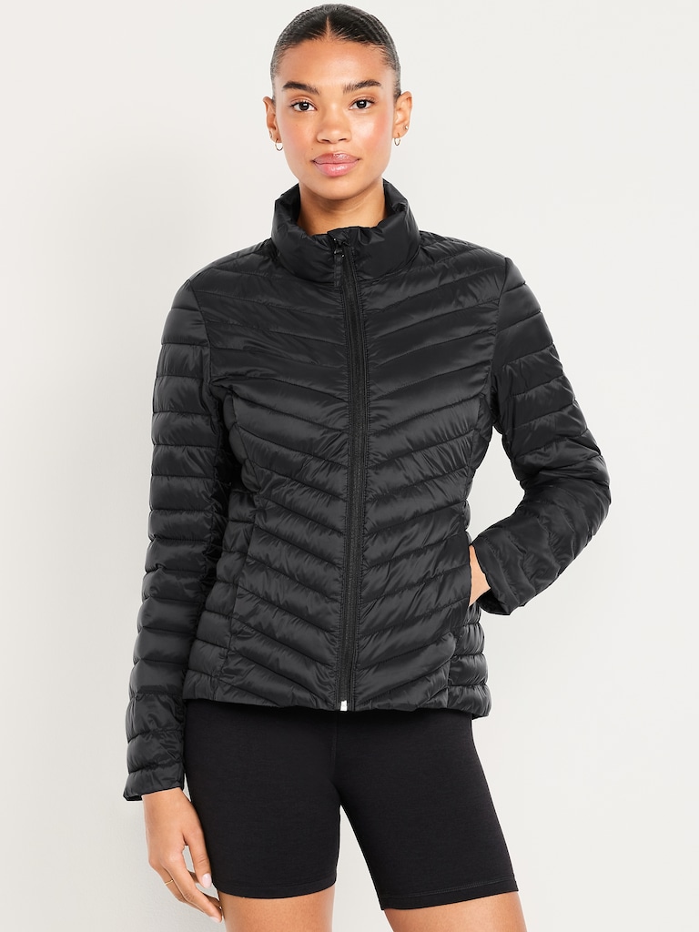 Water-Resistant Narrow-Channel Puffer Jacket
