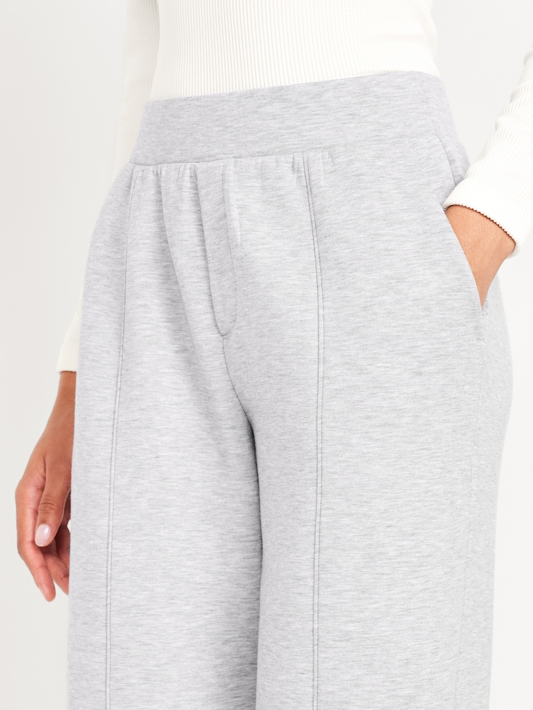 High-Waisted Bounce Fleece Trouser Sweatpants