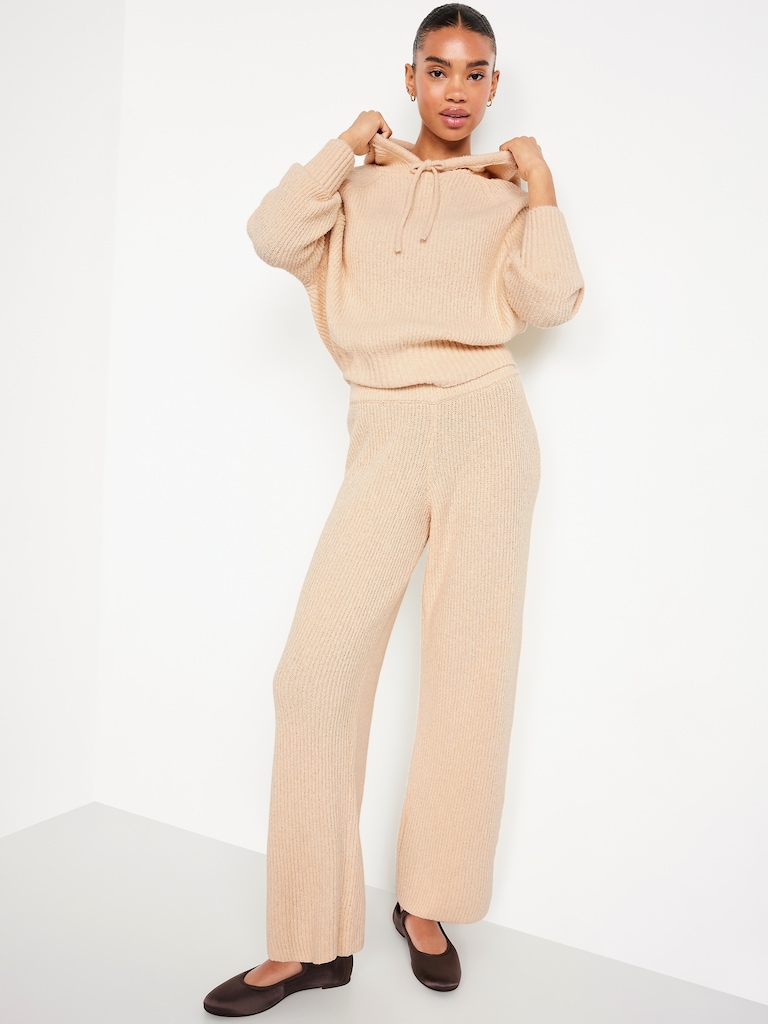 Bouclé Pullover Hoodie Sweater