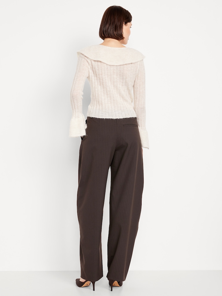 High-Waisted Taylor Barrel Trouser Pants