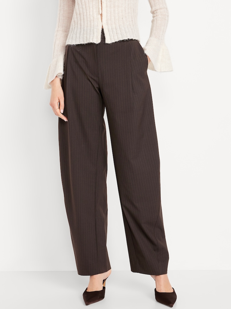 High-Waisted Taylor Barrel Trouser Pants