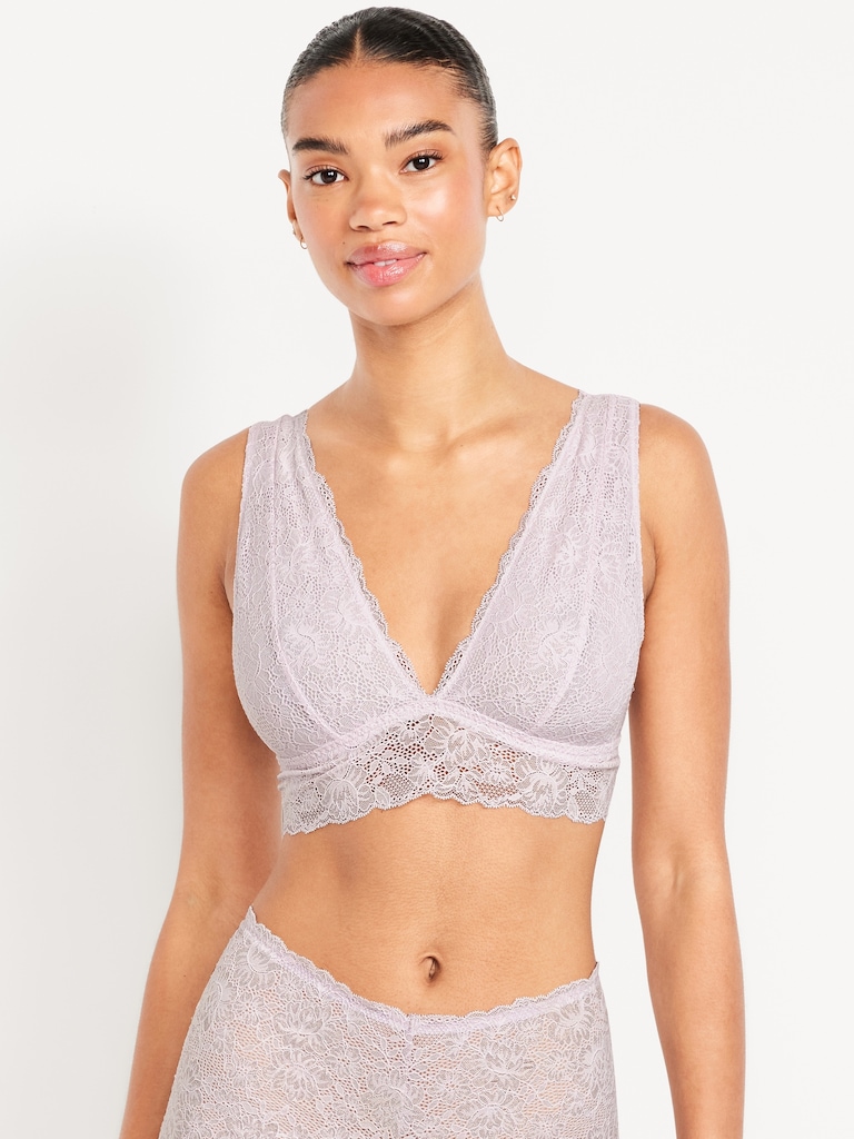 V-Neck Lace Bralette