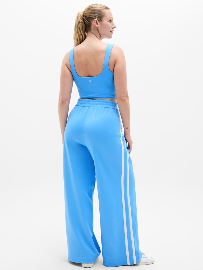 Tempo Mid Rise Wide Leg Track Pant