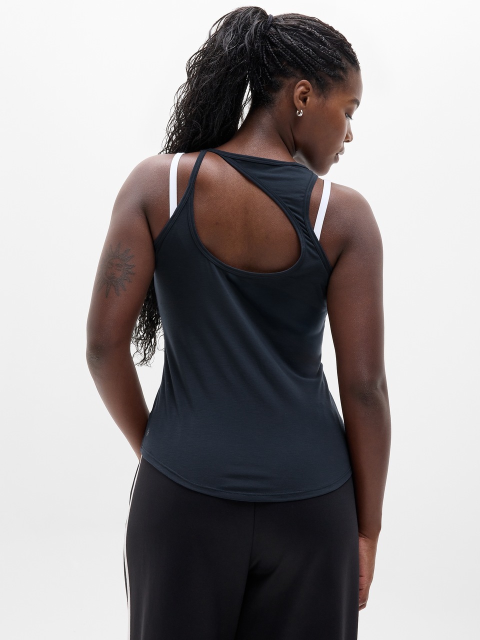 V-Neck Hardware One-Piece Swimsuit