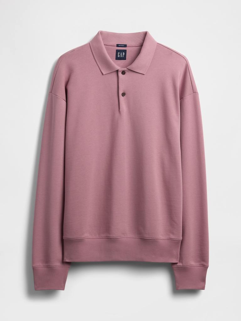 Heavyweight Oversized Polo Sweatshirt