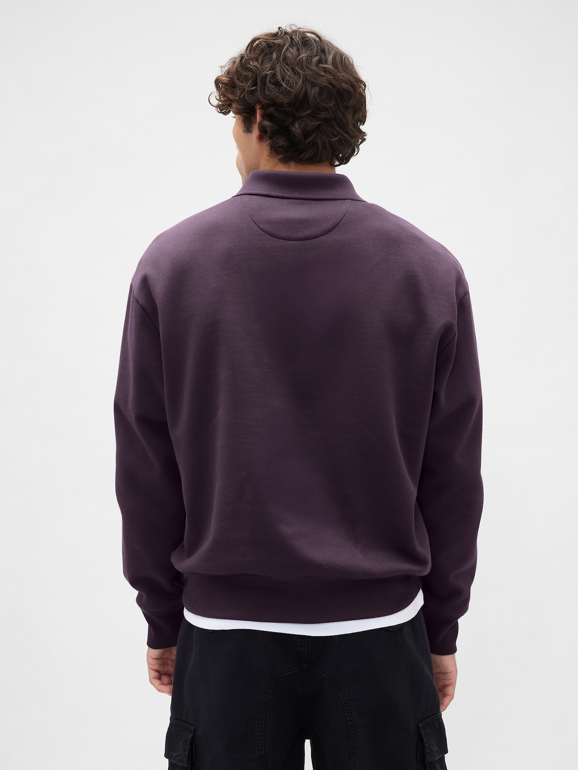Heavyweight Oversized Polo Sweatshirt