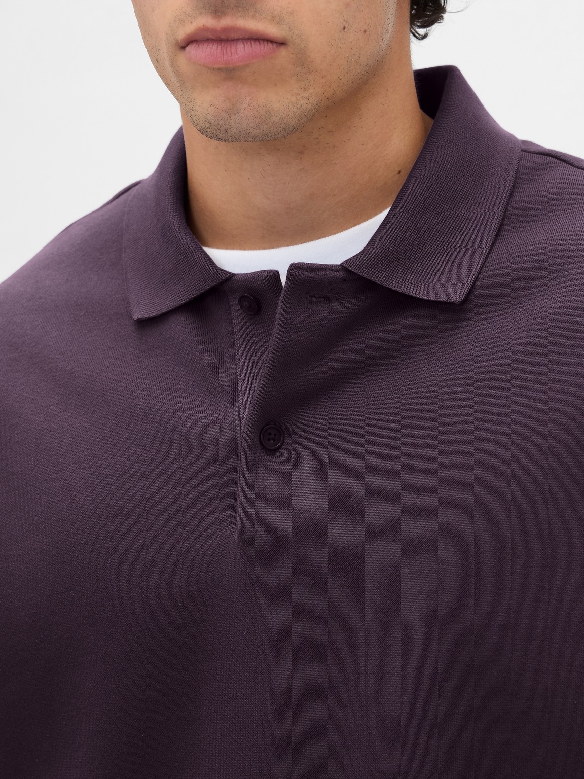 Heavyweight Oversized Polo Sweatshirt