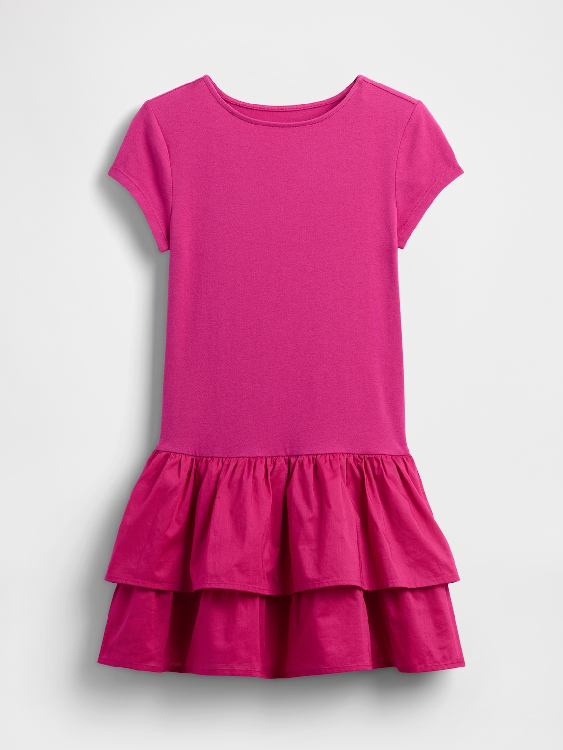 Kids Drop-Waist Ruffle Dress