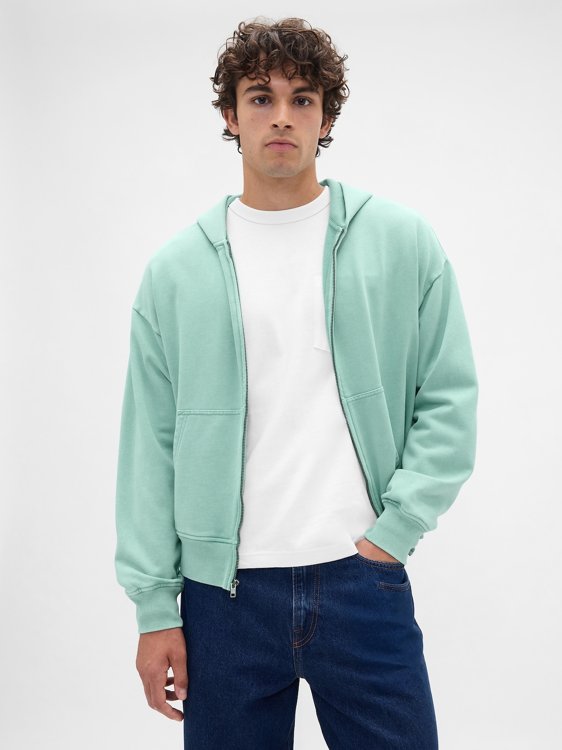 Heavyweight Oversized Zip Hoodie