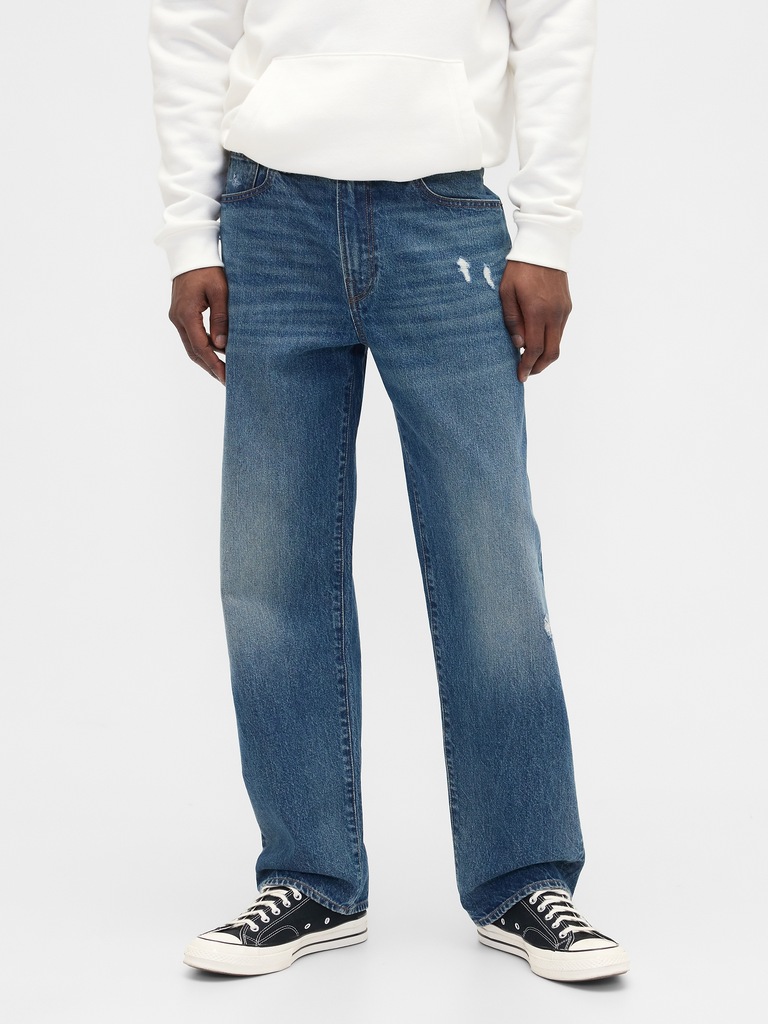 Distressed Relaxed Jeans
