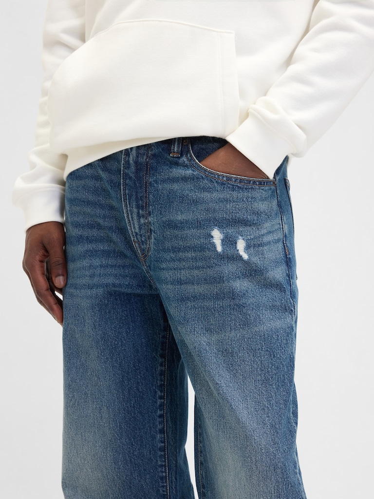 Distressed Relaxed Jeans