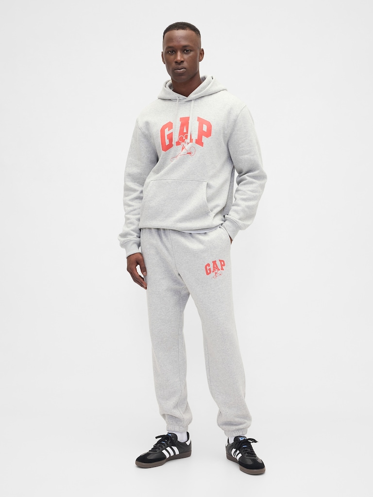 Disney × Mickey Mouse Relaxed Logo Hoodie