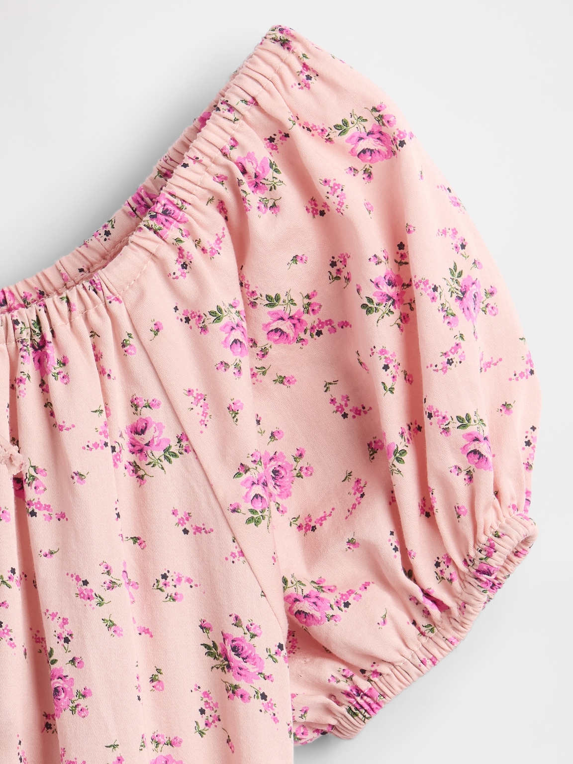 Kids Puff-Sleeve Tiered Dress