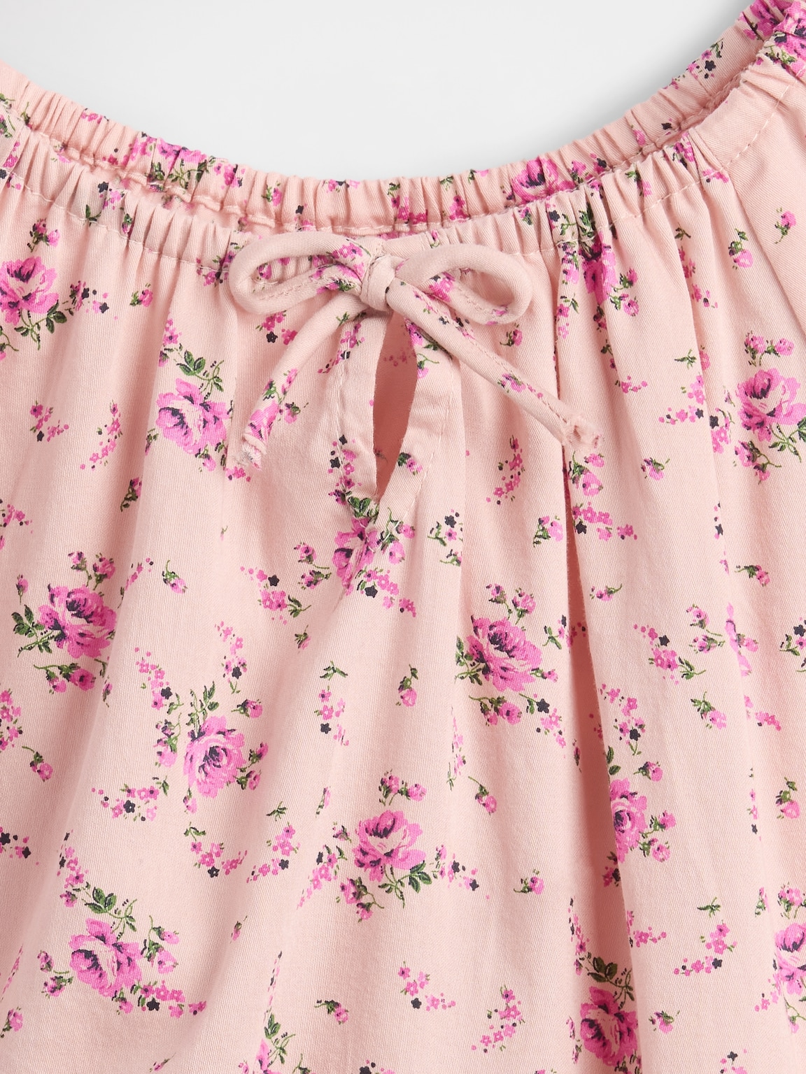 Kids Puff-Sleeve Tiered Dress