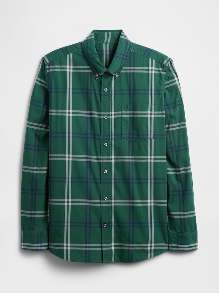 Stretch Poplin Shirt in Standard Fit