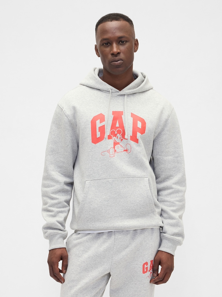 Disney × Mickey Mouse Relaxed Logo Hoodie