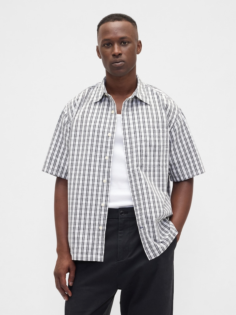 Poplin Shirt in Boxy Fit