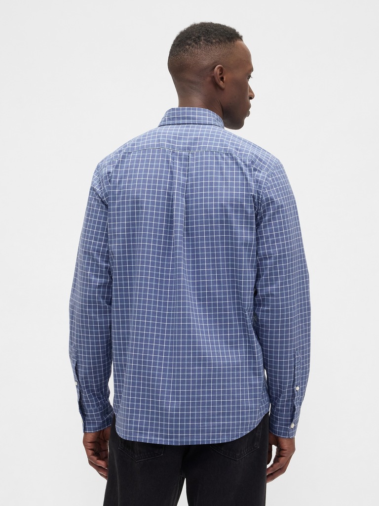 Stretch Poplin Shirt in Standard Fit