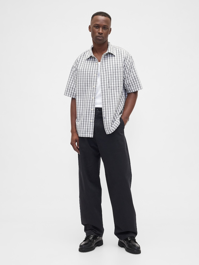 Poplin Shirt in Boxy Fit