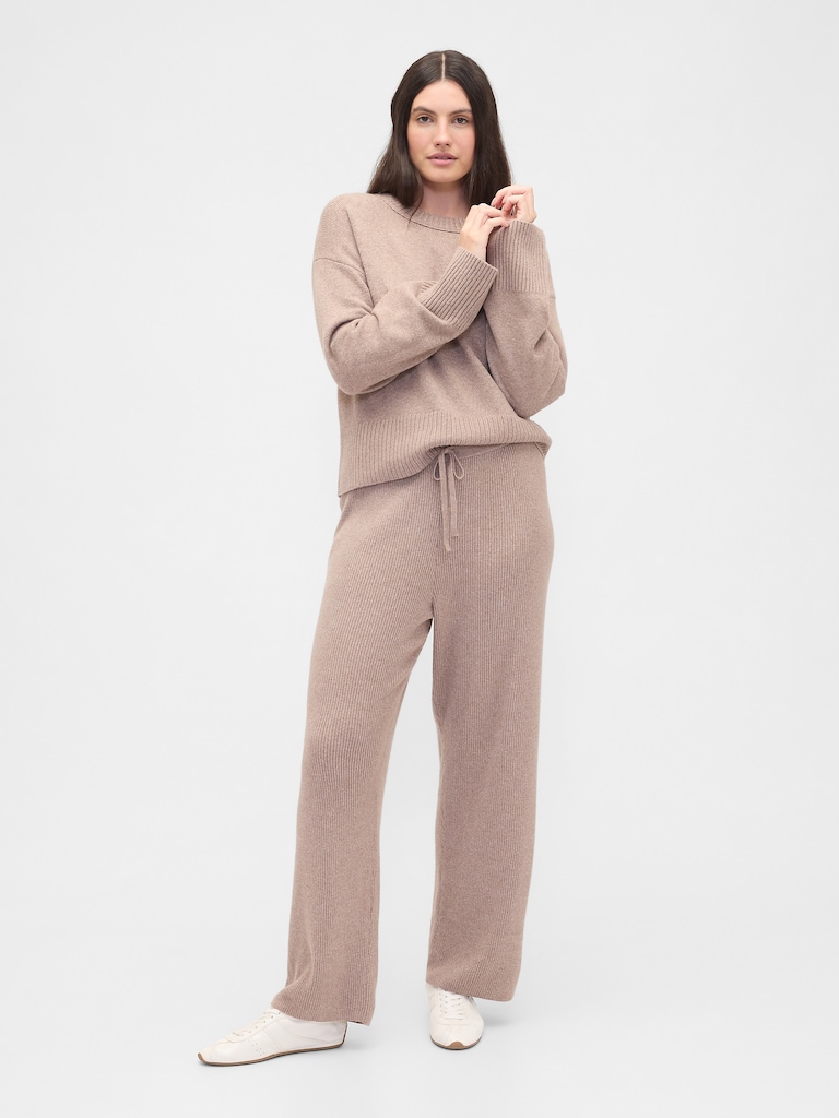 CashSoft Relaxed Ribbed Sweater Pants