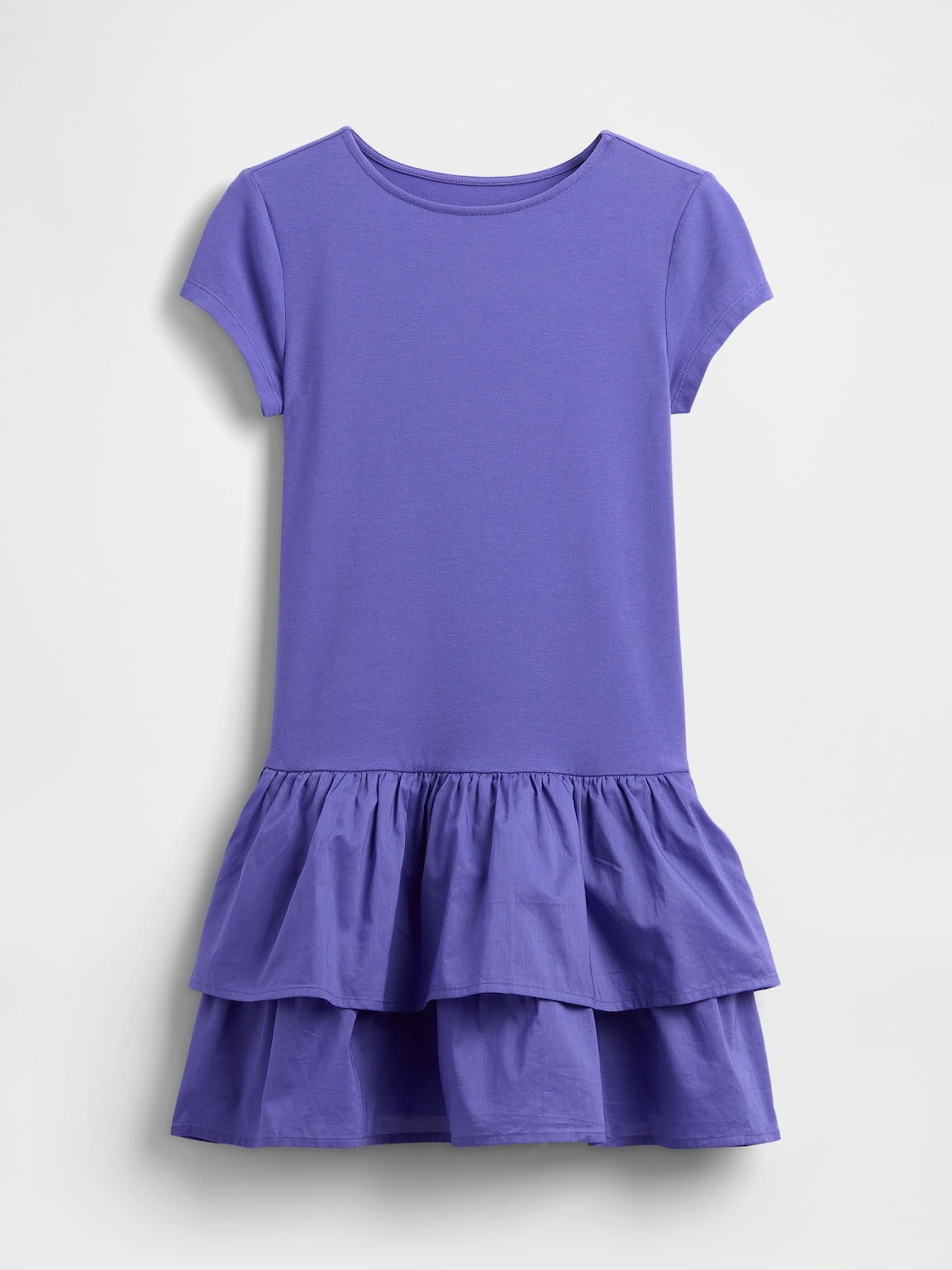 Kids Drop-Waist Ruffle Dress