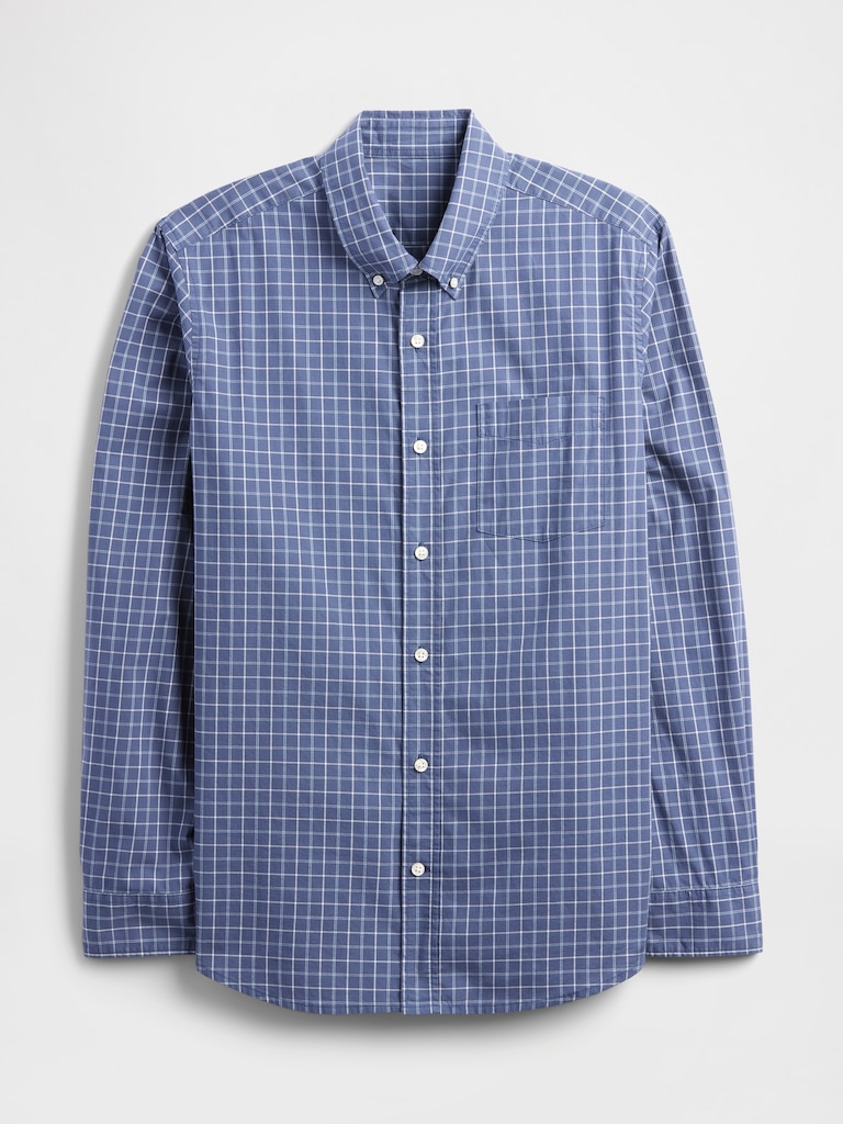 Stretch Poplin Shirt in Standard Fit