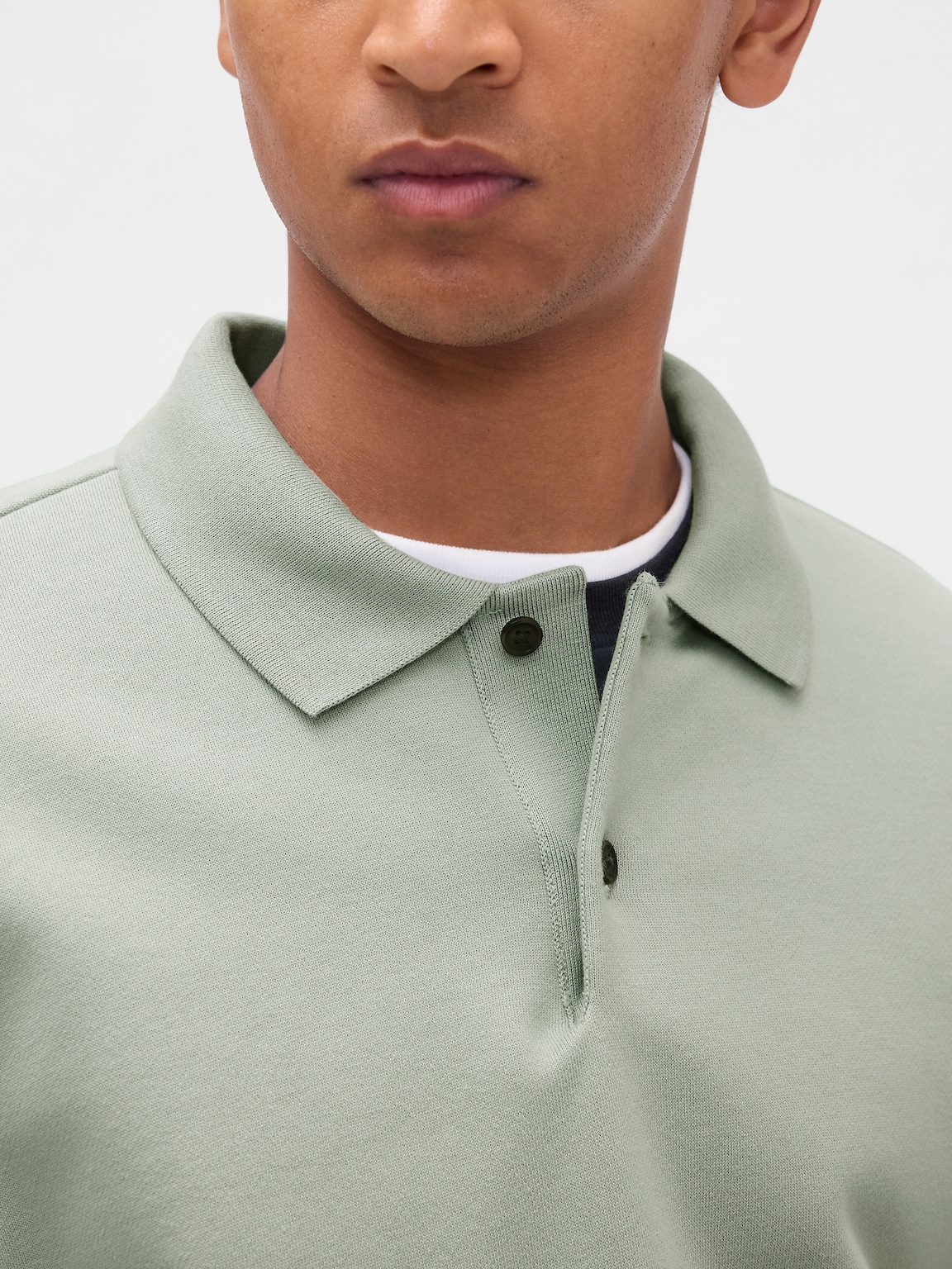 Heavyweight Oversized Polo Sweatshirt