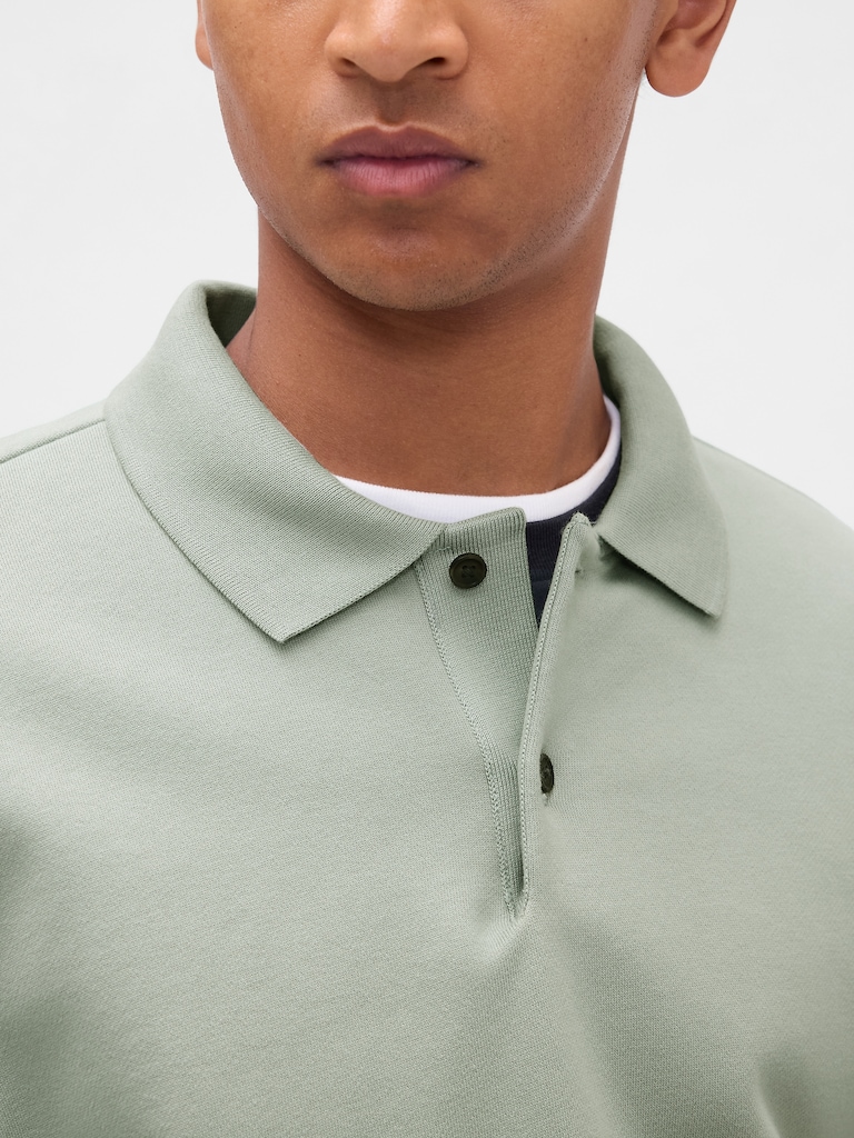 Heavyweight Oversized Polo Sweatshirt
