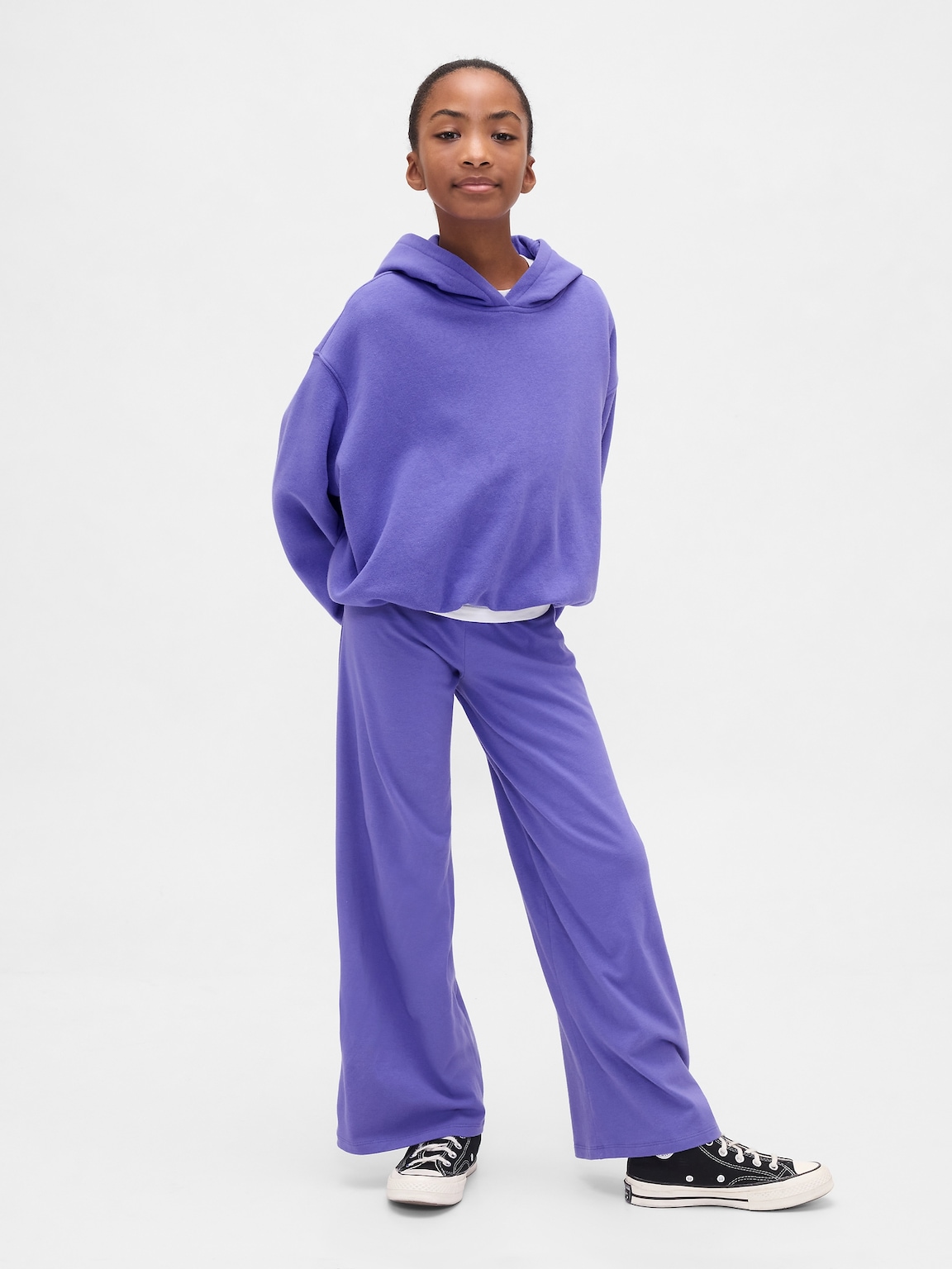 Kids Wide-Leg Foldover Leggings