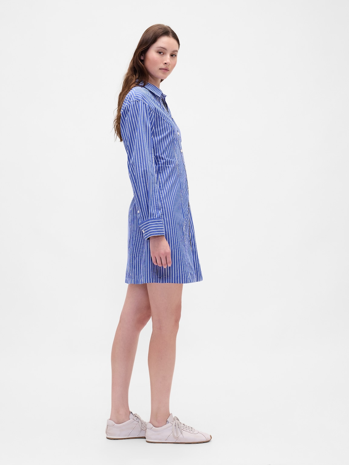 Organic Cotton Poplin Mini Shirtdress