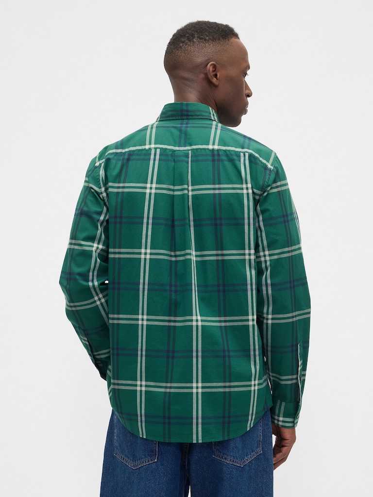 Stretch Poplin Shirt in Standard Fit