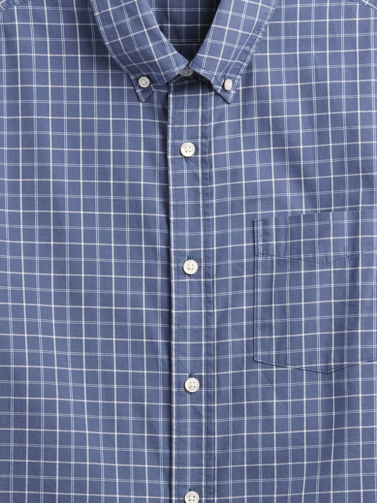 Stretch Poplin Shirt in Standard Fit