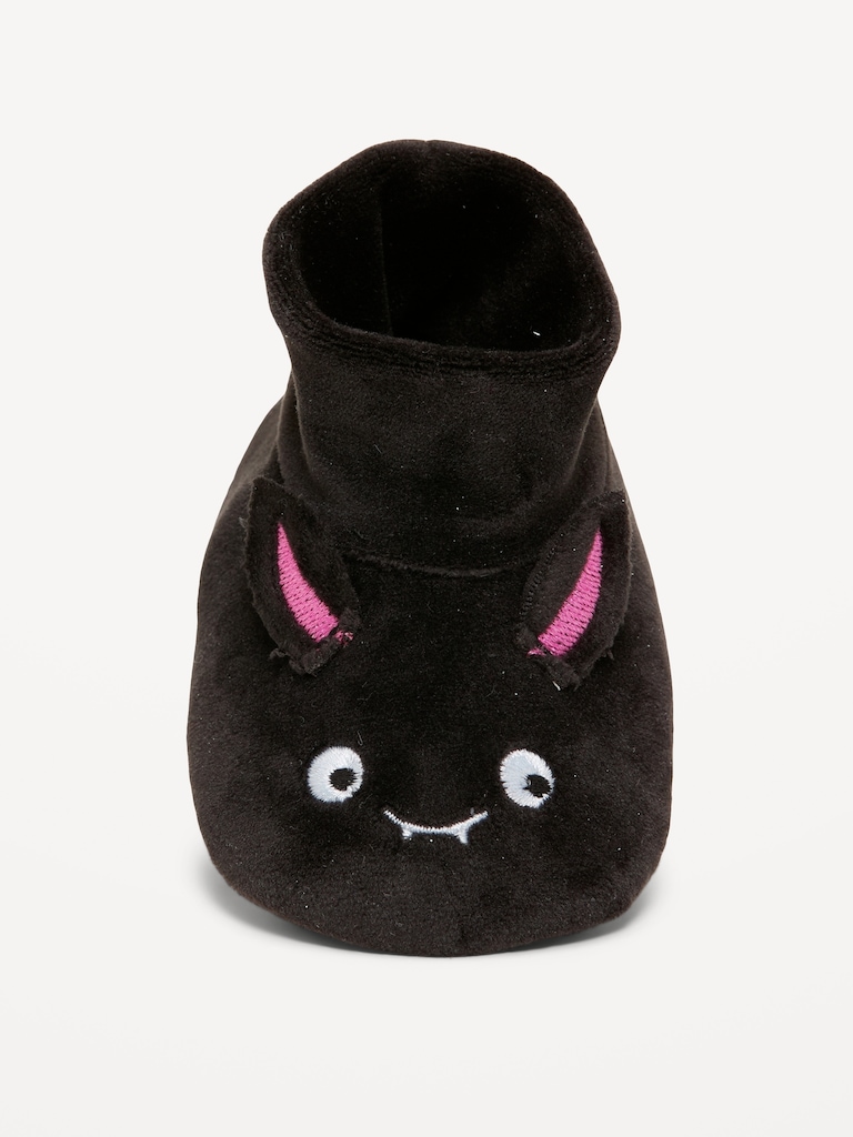 Velour Critter Slippers for Baby