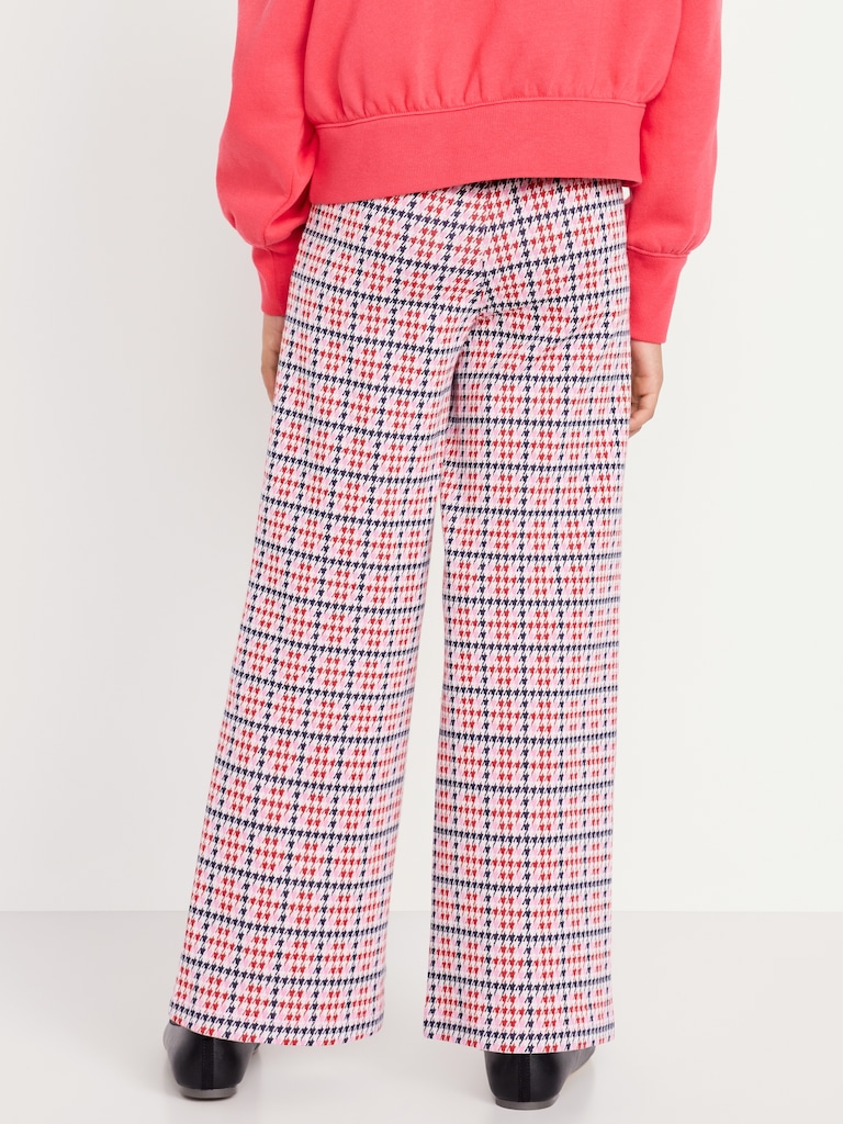 High-Waisted Straight-Leg Sailor Pants for Girls