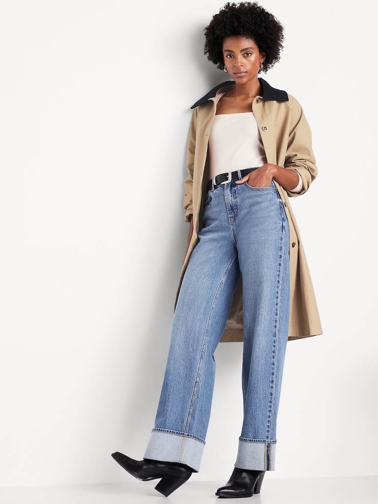 Long-Sleeve Square-Neck Top