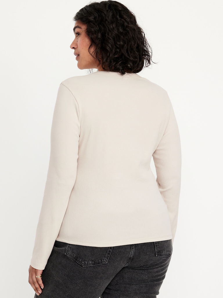 Snug Long-Sleeve Crew-Neck T-Shirt