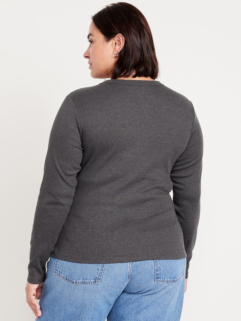 Snug Long-Sleeve Crew-Neck T-Shirt