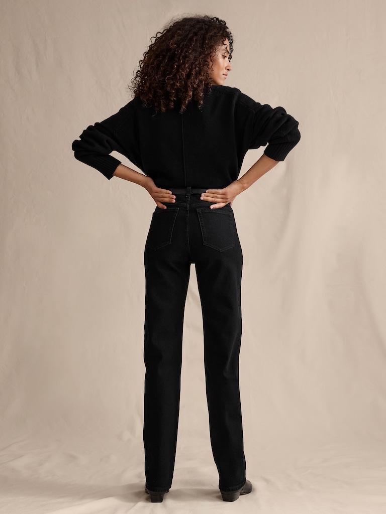 High-Rise 90S Straight Jean