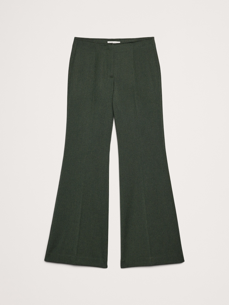 Mid-Rise Flare Italian Twill Pant