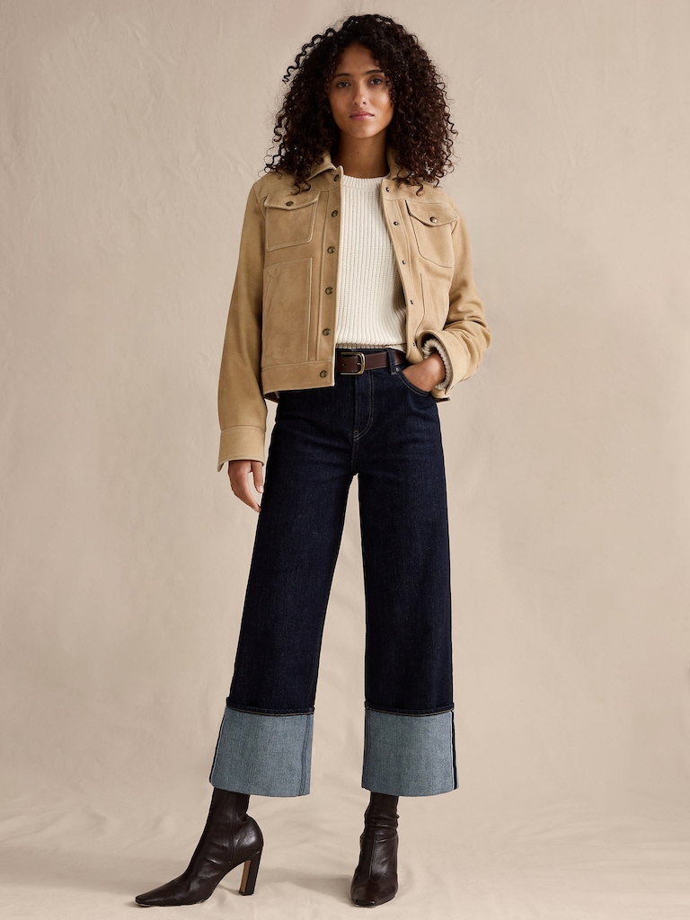 High-Rise Stovepipe Straight Leg Jean