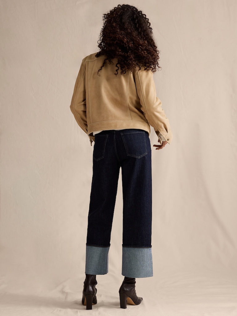 High-Rise Stovepipe Straight Leg Jean