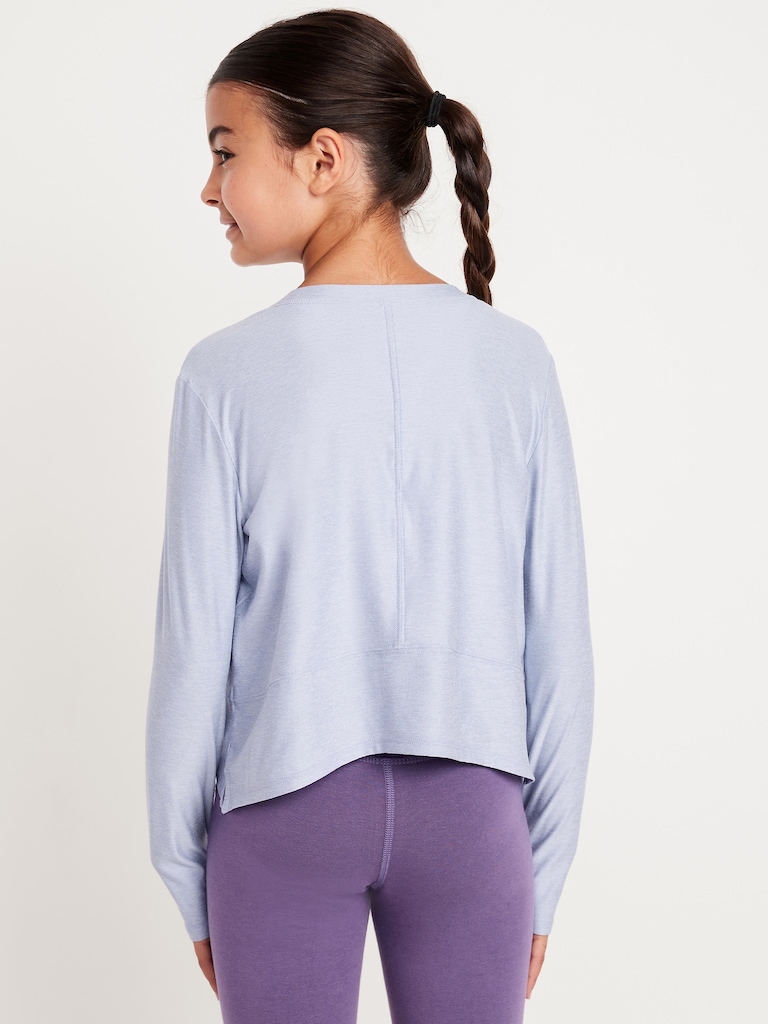 CloudMotion Long-Sleeve Performance T-Shirt for Girls